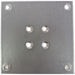 9x9cm 2mm Ayak Bağlantı Sacı Pres Havşalı 160 adet