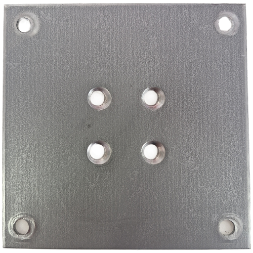 9x9cm 2mm Ayak Bağlantı Sacı Pres Havşalı 160 adet