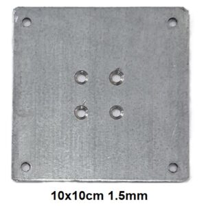 10x10cm Ahşap Ayak Bağlantı Sacı Kare Sac Demiri 1.5mm 160 adet