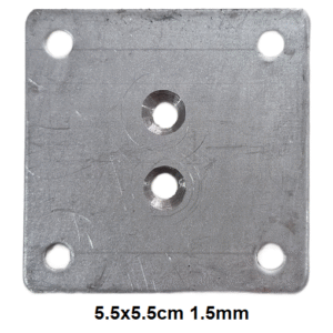 5.5x5.5cm Ahşap Ayak Bağlantı Aparatı Kare Sac Demiri 1.5mm 400 adet