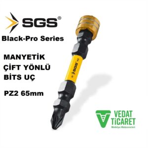 MANYETİK ÇİFT YÖNLÜ BİTS UÇ PZ2 65mm 10 adet